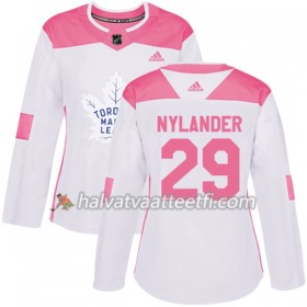 Naisten NHL Toronto Maple Leafs Pelipaita William Nylander 29 Adidas 2017-2018 Valkoinen Vaaleanpunainen Fashion Authentic